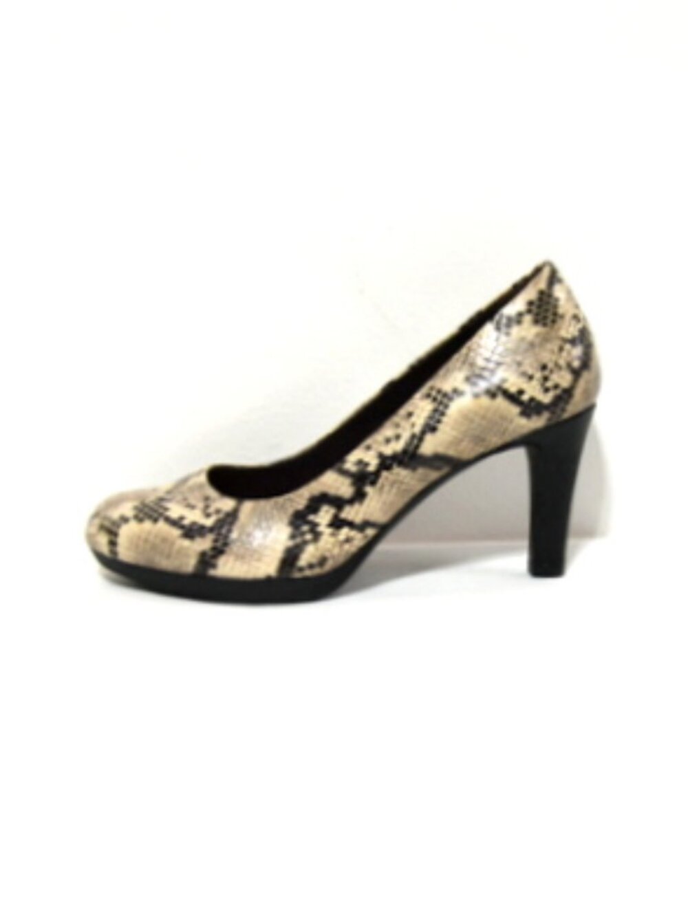 Clarks Indigo Brown Snakeskin Print Ultimate Comfort Collection Heels – Size: 8 - Picture 7 of 10
